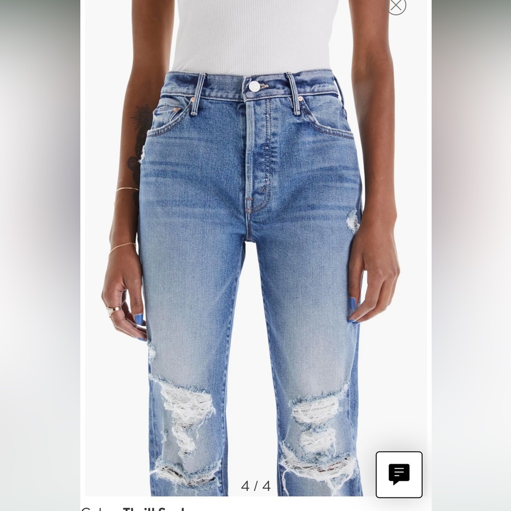 Mother jeans size 26 in Thrill seeker color